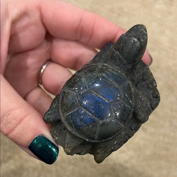 Labradorite Turtle Crystal - Picture 4 of 9